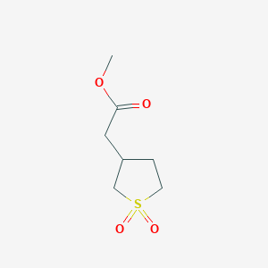 molecular formula C7H12O4S B1331514 Methyl 2-(1,1-dioxothiolan-3-yl)acetate CAS No. 17133-70-9