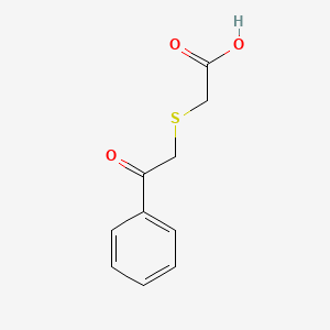 molecular formula C10H10O3S B1331515 2-[(2-Oxo-2-phenylethyl)sulfanyl]acetic acid CAS No. 22536-46-5