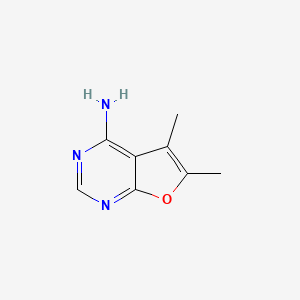 molecular formula C8H9N3O B1331516 5,6-Dimethylfuro[2,3-d]pyrimidin-4-amine CAS No. 5117-94-2