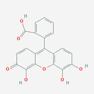 molecular formula C20H12O7 B1331526 2-(4,5,6-三羟基-3-氧代-3h-黄嘌呤-9-基)苯甲酸 CAS No. 518-41-2