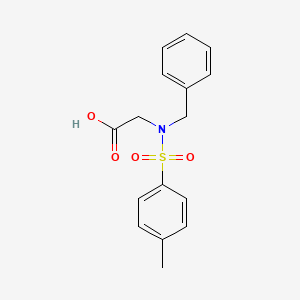 molecular formula C16H17NO4S B1331533 2-(N-benzyl-4-methylphenylsulfonamido)acetic acid CAS No. 20158-69-4