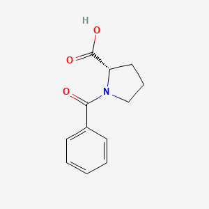molecular formula C12H13NO3 B1331535 N-Benzoyl-L-proline CAS No. 5874-58-8