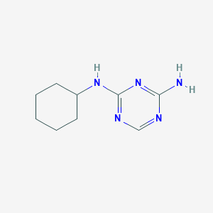 molecular formula C9H15N5 B1331537 N-环己基-1,3,5-三嗪-2,4-二胺 CAS No. 645-20-5