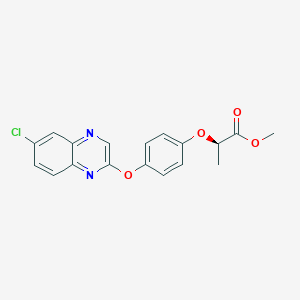 molecular formula C18H15ClN2O4 B133154 (R)-Quizalofop Methyl CAS No. 76578-71-7