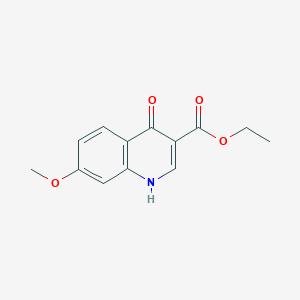 molecular formula C13H13NO4 B1331544 Ethyl 4-hydroxy-7-methoxyquinoline-3-carboxylate CAS No. 63463-15-0