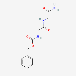molecular formula C12H15N3O4 B1331548 Benzyl (2-((2-amino-2-oxoethyl)amino)-2-oxoethyl)carbamate CAS No. 6422-35-1