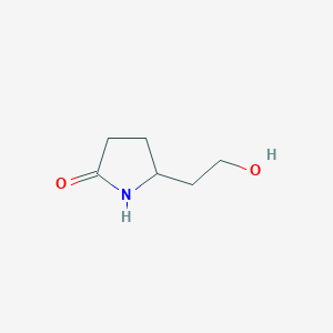 molecular formula C6H11NO2 B133155 5-(2-Hydroxyethyl)pyrrolidin-2-one CAS No. 149427-84-9