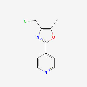 molecular formula C10H9ClN2O B1331558 4-Chloromethyl-5-methyl-2-(pyridin-4-yl)oxazole 