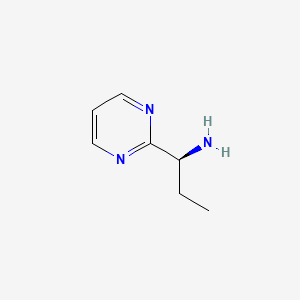 molecular formula C7H11N3 B13315720 (1S)-1-(pyrimidin-2-yl)propan-1-amine 