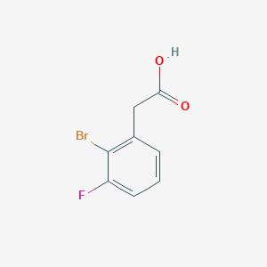 molecular formula C8H6BrFO2 B1331574 2-(2-Bromo-3-fluorophenyl)acetic acid CAS No. 958454-33-6