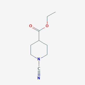 molecular formula C9H14N2O2 B13315763 Ethyl 1-cyanopiperidine-4-carboxylate 