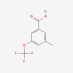 molecular formula C9H7F3O3 B1331579 3-甲基-5-(三氟甲氧基)苯甲酸 CAS No. 916420-51-4