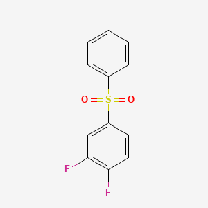 molecular formula C12H8F2O2S B1331596 1,2-Difluoro-4-phenylsulfonylbenzene CAS No. 934241-80-2
