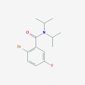 molecular formula C13H17BrFNO B1331597 2-bromo-5-fluoro-N,N-diisopropylbenzamide CAS No. 951884-15-4