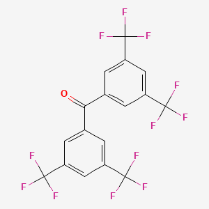 molecular formula C17H6F12O B1331609 3,3',5,5'-Tetrakis(trifluoromethyl)benzophenone CAS No. 175136-66-0