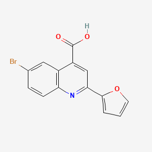 6-Bromo-2-(2-furyl)quinoline-4-carboxylic acid