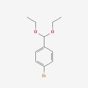molecular formula C11H15BrO2 B1331623 1-Bromo-4-(diethoxymethyl)benzene CAS No. 34421-94-8