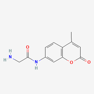 molecular formula C12H12N2O3 B1331625 2-氨基-N-(4-甲基-2-氧代-2H-香豆素-7-基)乙酰胺 CAS No. 77471-42-2