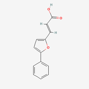 molecular formula C13H10O3 B1331629 3-(5-苯基呋喃-2-基)-丙烯酸 CAS No. 62806-33-1