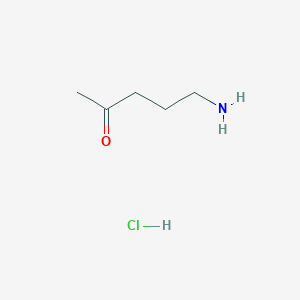 molecular formula C5H12ClNO B13316327 5-Aminopentan-2-one hydrochloride 