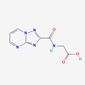 molecular formula C8H7N5O3 B1331636 [([1,2,4]Triazolo[1,5-a]pyrimidine-2-carbonyl)-amino]-acetic acid CAS No. 438212-42-1
