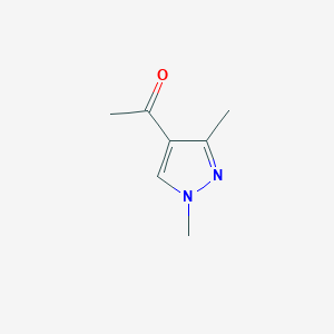 molecular formula C7H10N2O B1331640 1-(1,3-dimethyl-1H-pyrazol-4-yl)ethanone CAS No. 52773-23-6