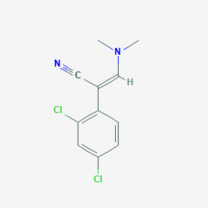 molecular formula C11H10Cl2N2 B1331651 2-(2,4-Dichlorophenyl)-3-(dimethylamino)-acrylonitrile CAS No. 339009-45-9