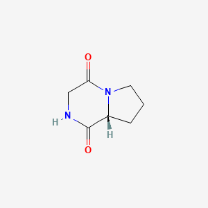 molecular formula C7H10N2O2 B1331667 (R)-Hexahydropyrrolo[1,2-a]pyrazine-1,4-dione CAS No. 96193-26-9