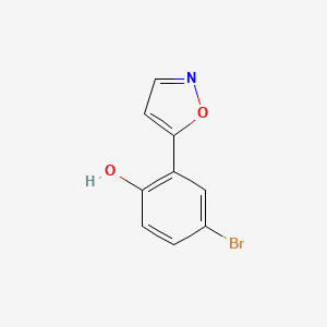 molecular formula C9H6BrNO2 B1331668 4-溴-2-(5-异噁唑基)苯酚 CAS No. 213690-27-8