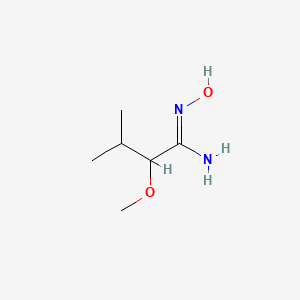 molecular formula C6H14N2O2 B13316739 N'-Hydroxy-2-methoxy-3-methylbutanimidamide 