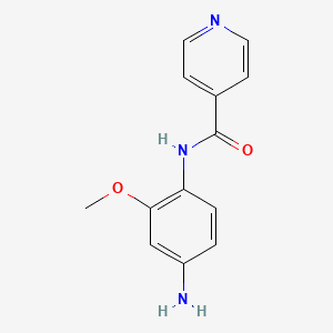 molecular formula C13H13N3O2 B1331674 N-(4-氨基-2-甲氧基苯基)异烟酰胺 CAS No. 552814-15-0