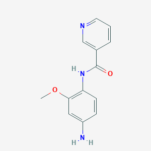 molecular formula C13H13N3O2 B1331676 N-(4-氨基-2-甲氧基苯基)烟酰胺 CAS No. 552814-16-1