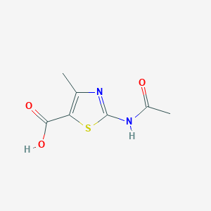 molecular formula C7H8N2O3S B1331678 2-Acetylamino-4-methylthiazole-5-carboxylic acid CAS No. 63788-62-5