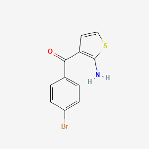 molecular formula C11H8BrNOS B1331680 2-Amino-3-(4-bromobenzoyl)thiophene CAS No. 399043-24-4