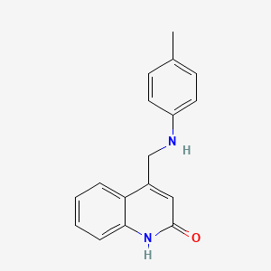 molecular formula C17H16N2O B1331687 4-(p-Tolylamino-methyl)-1H-quinolin-2-one CAS No. 333984-13-7