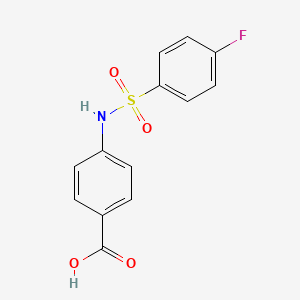 molecular formula C13H10FNO4S B1331689 4-(4-Fluoro-benzenesulfonylamino)-benzoic acid CAS No. 392313-12-1