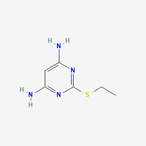 molecular formula C6H10N4S B1331693 2-(Ethylthio)pyrimidine-4,6-diamine CAS No. 23994-93-6