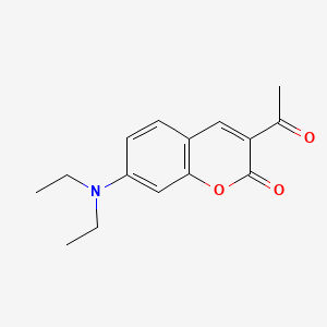 molecular formula C15H17NO3 B1331698 3-acetyl-7-(diethylamino)-2H-chromen-2-one CAS No. 74696-96-1