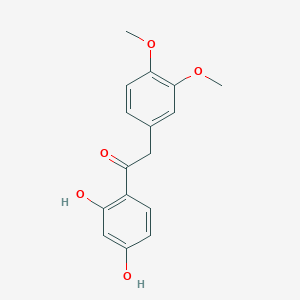 molecular formula C16H16O5 B1331700 1-(2,4-Dihydroxyphenyl)-2-(3,4-dimethoxyphenyl)ethanone CAS No. 24126-98-5