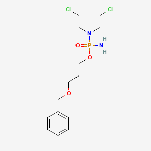 B1331720 N-(Amino-(3-phenylmethoxypropoxy)phosphoryl)-2-chloro-N-(2-chloroethyl)ethanamine CAS No. 55250-96-9