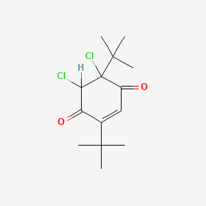 molecular formula C14H20Cl2O2 B1331726 2,5-Ditert-butyl-5,6-dichloro-2-cyclohexene-1,4-dione CAS No. 33611-72-2