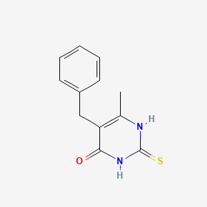 molecular formula C12H12N2OS B1331736 5-苄基-6-甲基硫代尿嘧啶 CAS No. 36361-79-2