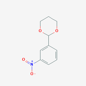 molecular formula C10H11NO4 B1331739 2-(3-硝基苯基)-1,3-二噁烷 CAS No. 5663-26-3