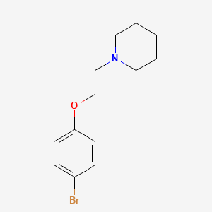 B1331761 1-[2-(4-Bromophenoxy)ethyl]piperidine CAS No. 836-58-8