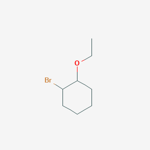 molecular formula C8H15BrO B13317620 1-Bromo-2-ethoxycyclohexane 