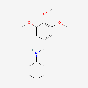 molecular formula C16H25NO3 B1331770 N-(3,4,5-trimethoxybenzyl)cyclohexanamine CAS No. 227017-78-9