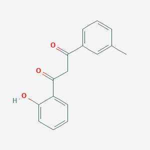 molecular formula C16H14O3 B1331773 1-(2-Hydroxyphenyl)-3-(3-methylphenyl)propane-1,3-dione CAS No. 420823-93-4