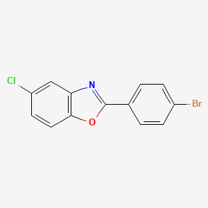 molecular formula C13H7BrClNO B1331791 2-(4-Bromophenyl)-5-chloro-1,3-benzoxazole CAS No. 122351-86-4