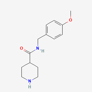 N-(4-methoxybenzyl)piperidine-4-carboxamide