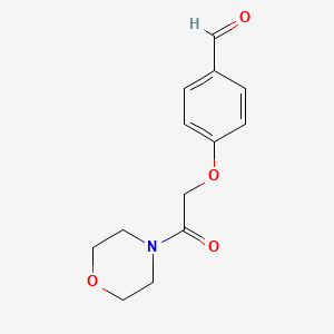 molecular formula C13H15NO4 B1331815 4-(2-吗啉-4-基-2-氧代-乙氧基)-苯甲醛 CAS No. 30817-36-8